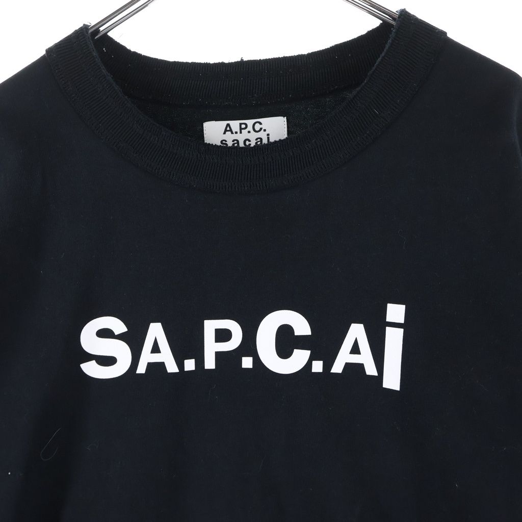サカイ×A.P.C.Tシャツ Sacai (サカイ) 21SS ×A.P.C. SIDE ZIP LOGO TEE アーペーセー サイド