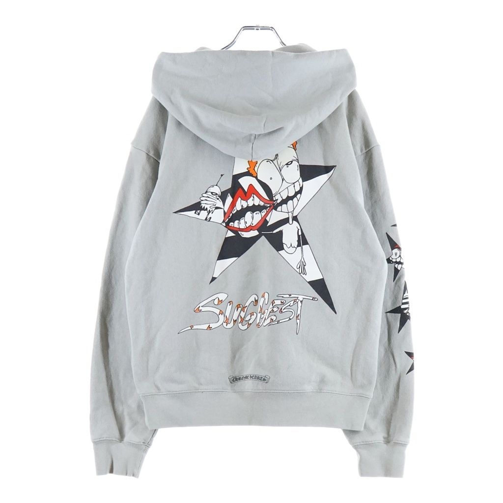 CHROME HEARTS SUGGEST パーカー CHROME HEARTS (クロムハーツ) PPO SUGGEST SPACE GRY HD PLVR MATTY
