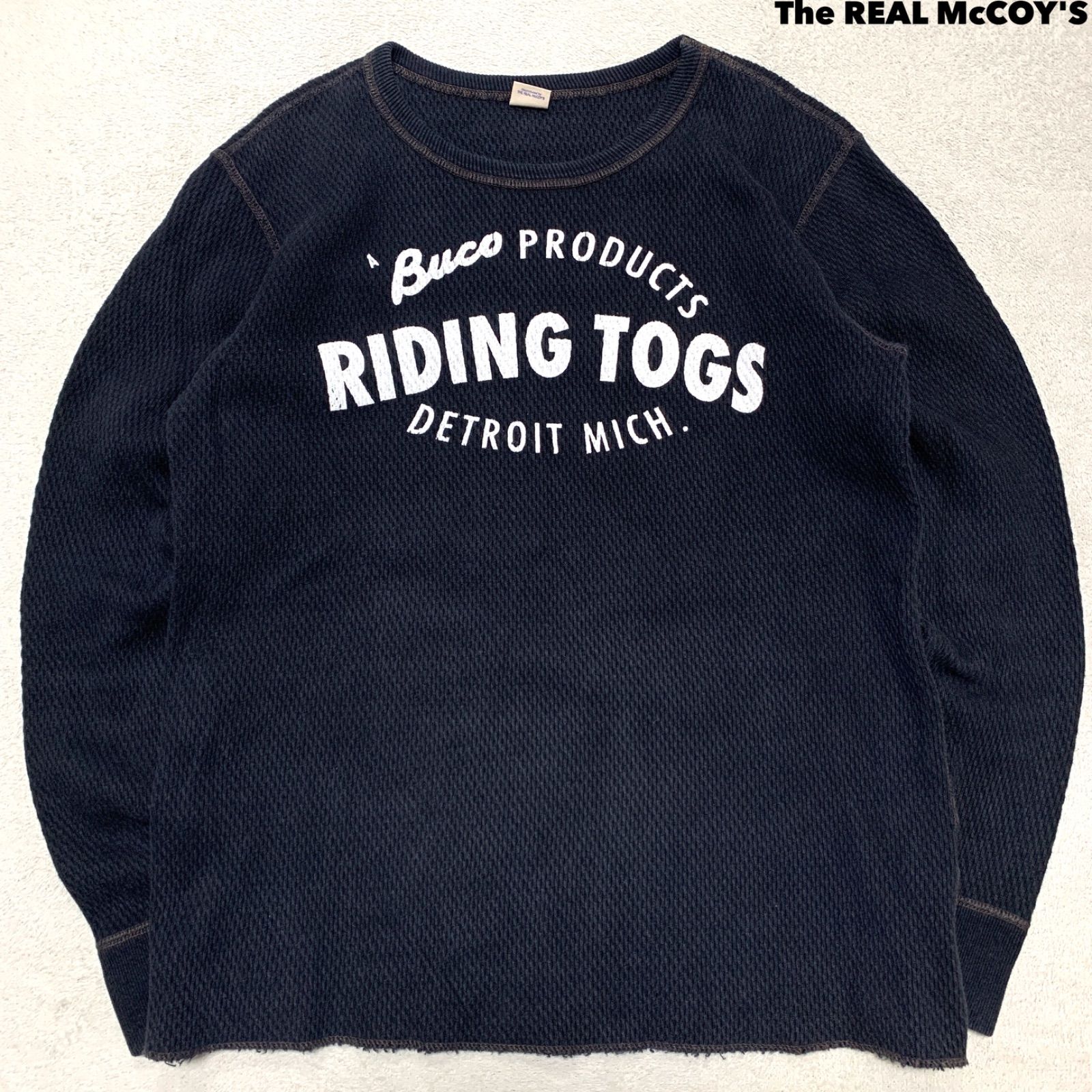 The REAL McCOY'S BUCO THERMAL SHIRT “RIDING TOGS” ロングスリーブT