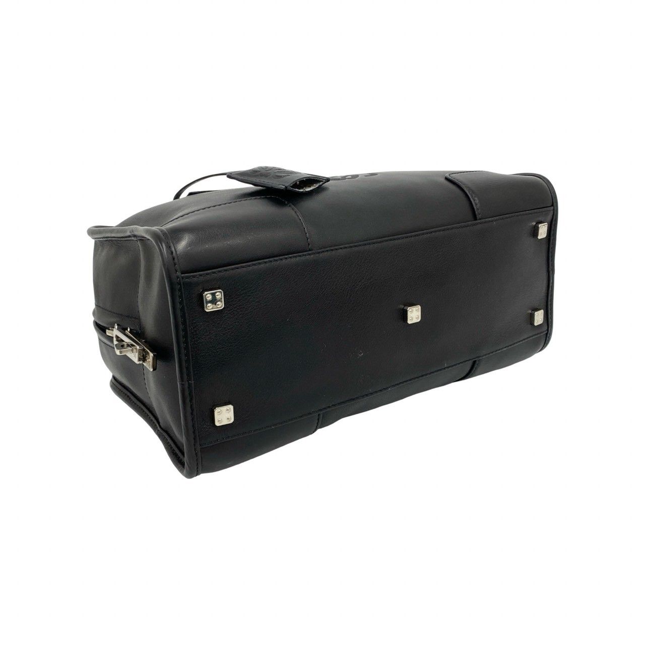 極 美品 希少品 鍵付き LOEWE ロエベ アマソナ 28 アナグラム ロゴ