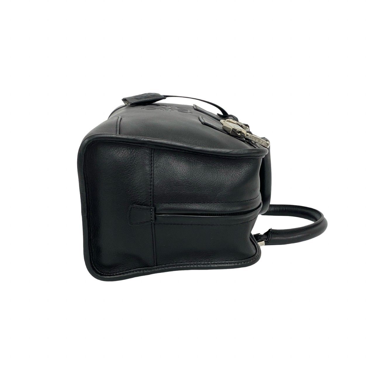 極 美品 希少品 鍵付き LOEWE ロエベ アマソナ 28 アナグラム ロゴ