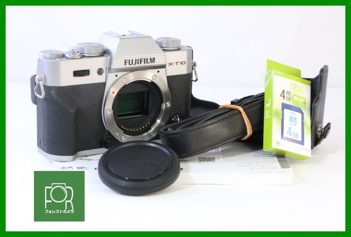 【動作保証・点検済】良品■到着後即使える■FUJIFILM X-T10 ボディ■バッテリー・チャージャー・4GB SDカード付き■BBB312