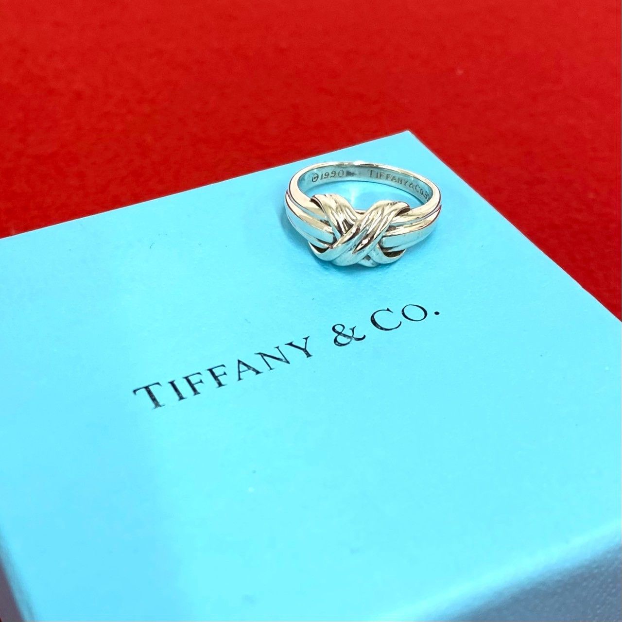 断*ギ様 Tiffany & Co ティファニー　シルバー　リング　指輪 極 美品 TIFFANY&Co. ティファニー ヴィンテージ シグネチャー リング