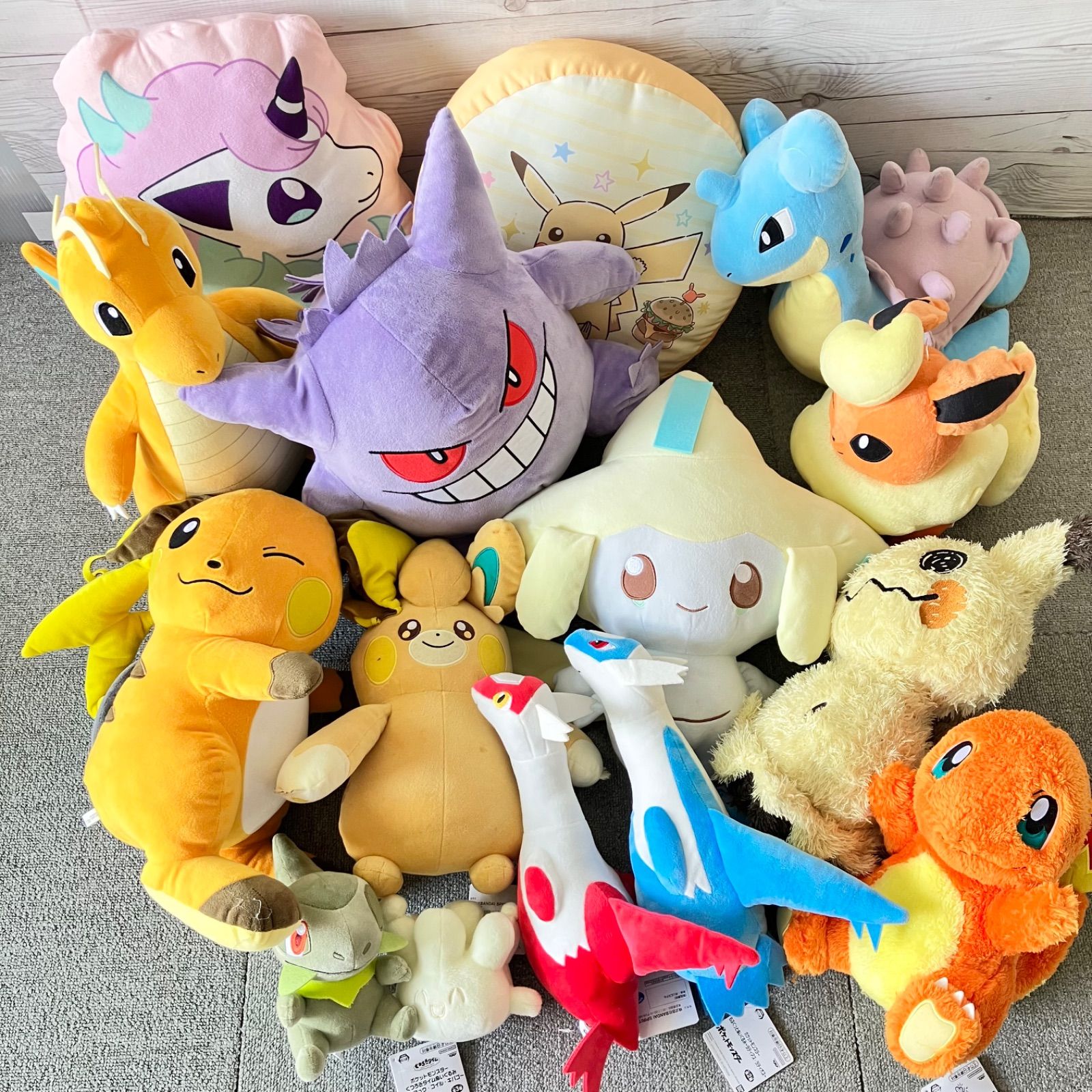 ポケモン ぬいぐるみ 大量まとめ売り 15点セット ラティアス ラティオス もふぐっとぬいぐるみ ゲンガー カイリュー ジラーチ 15GR