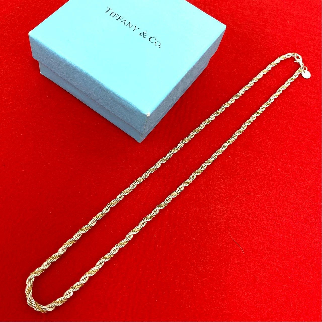 極 美品 TIFFANY&Co. ティファニー ツイストロープ チェーン
