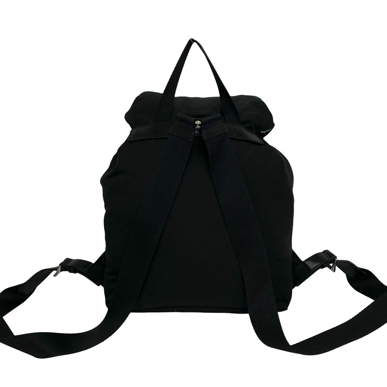 極 美品 PRADA プラダ 三角ロゴ 金具 テスート ポコノ ナイロン レザー