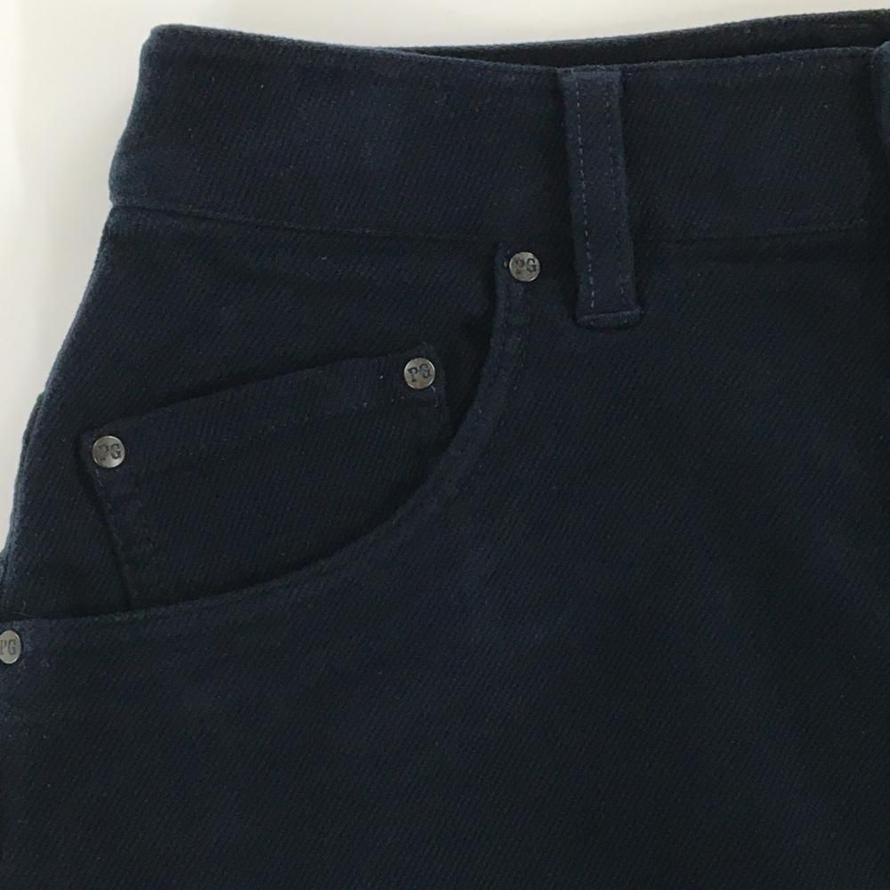 新品】パーリーゲイツ スカート ネイビー×白 ロゴ刺しゅう カラビナ付
