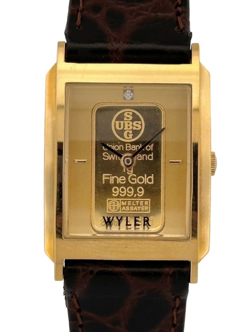 【電池交換済み・稼働品】Wyler ワイラー インゴットウォッチ 1g 24K クオーツ 26,980円