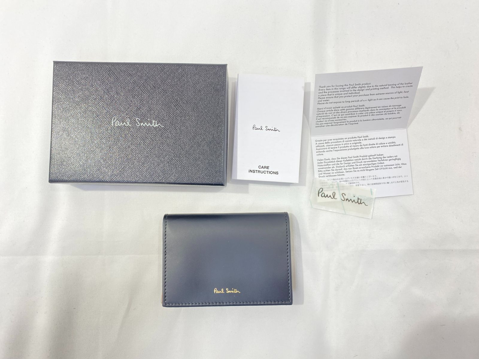 七重浜79-3-080918nh] Paul Smith ポールスミス カードケース [中古