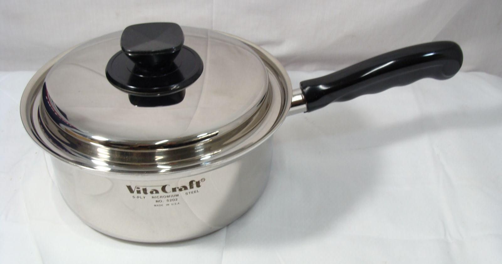 VitaCraft No.5203 片手鍋 5Ply USA製 ビタクラフト 未使用品 VitaCraft ビタクラフト 片手鍋 蓋付 No.5202 5層 1.9L ガス