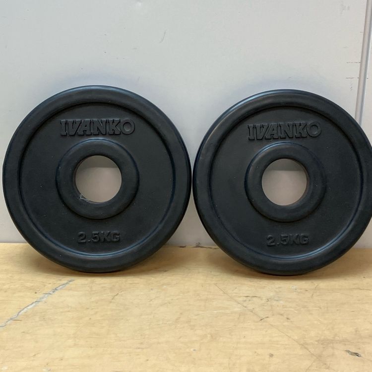 中古】IVANKO/イヴァンコ社製 2.5kg 2枚セット オリンピックラバー