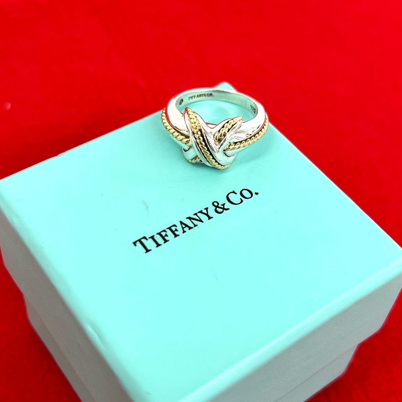 極 美品 箱付き TIFFANY&Co. ティファニー ヴィンテージ シグネチャー