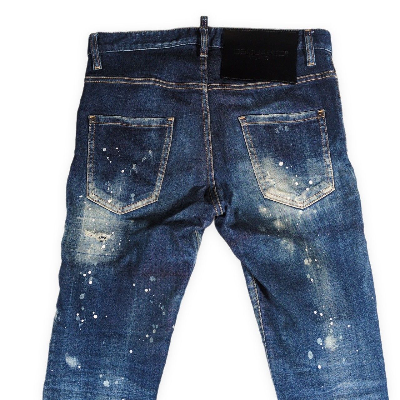 DSQUARED2 ディースクエアード ダメージ・ペイント加工 スキニーデニム 