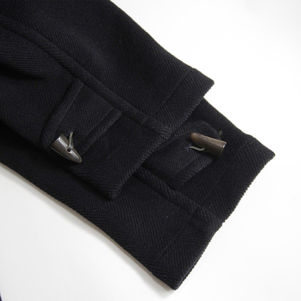 美品】GRENFELL【ヘリンボーン ダッフルコート】38 ブラック