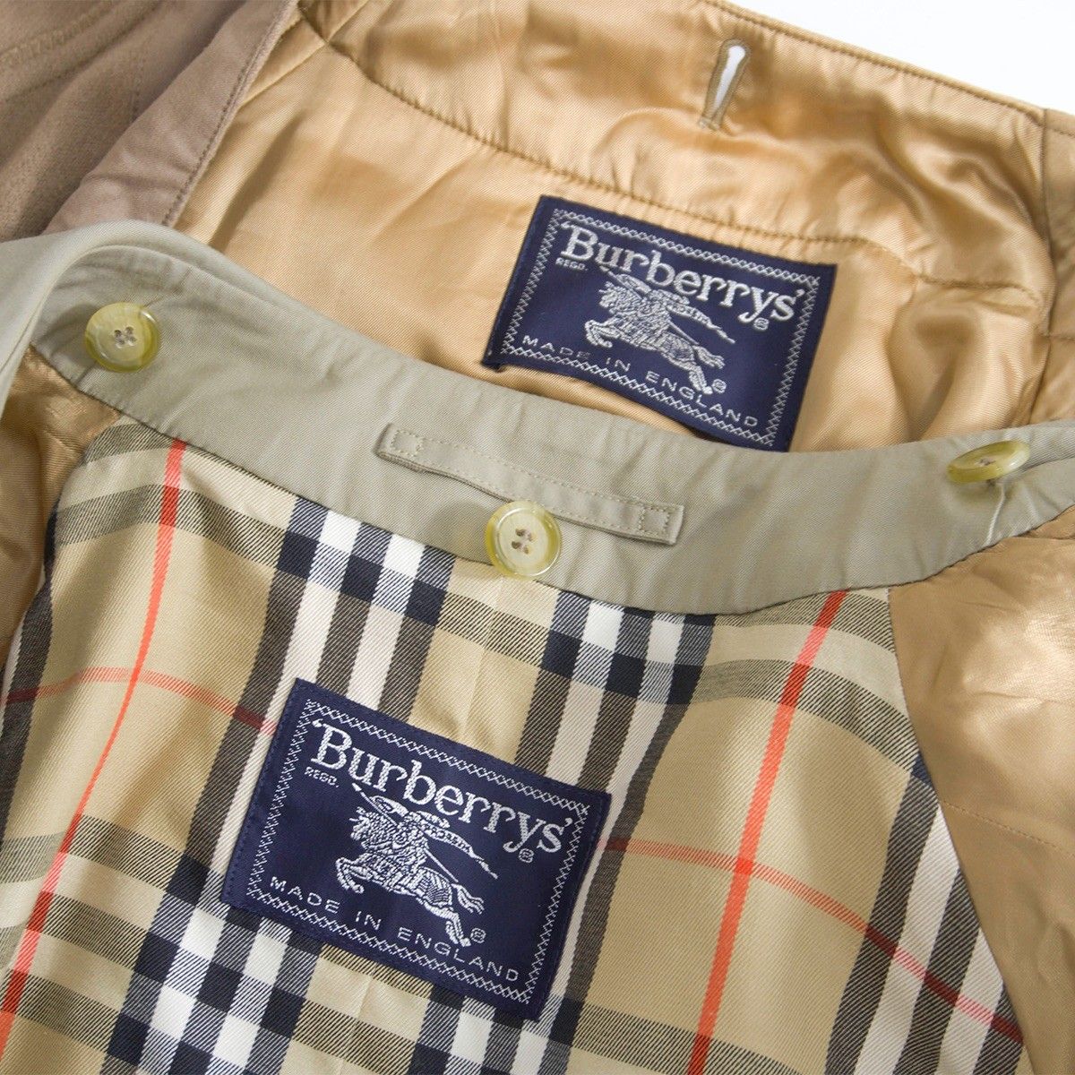 SIZE48/フルセット/一枚袖】 vintage Burberrys【80S～90S C100