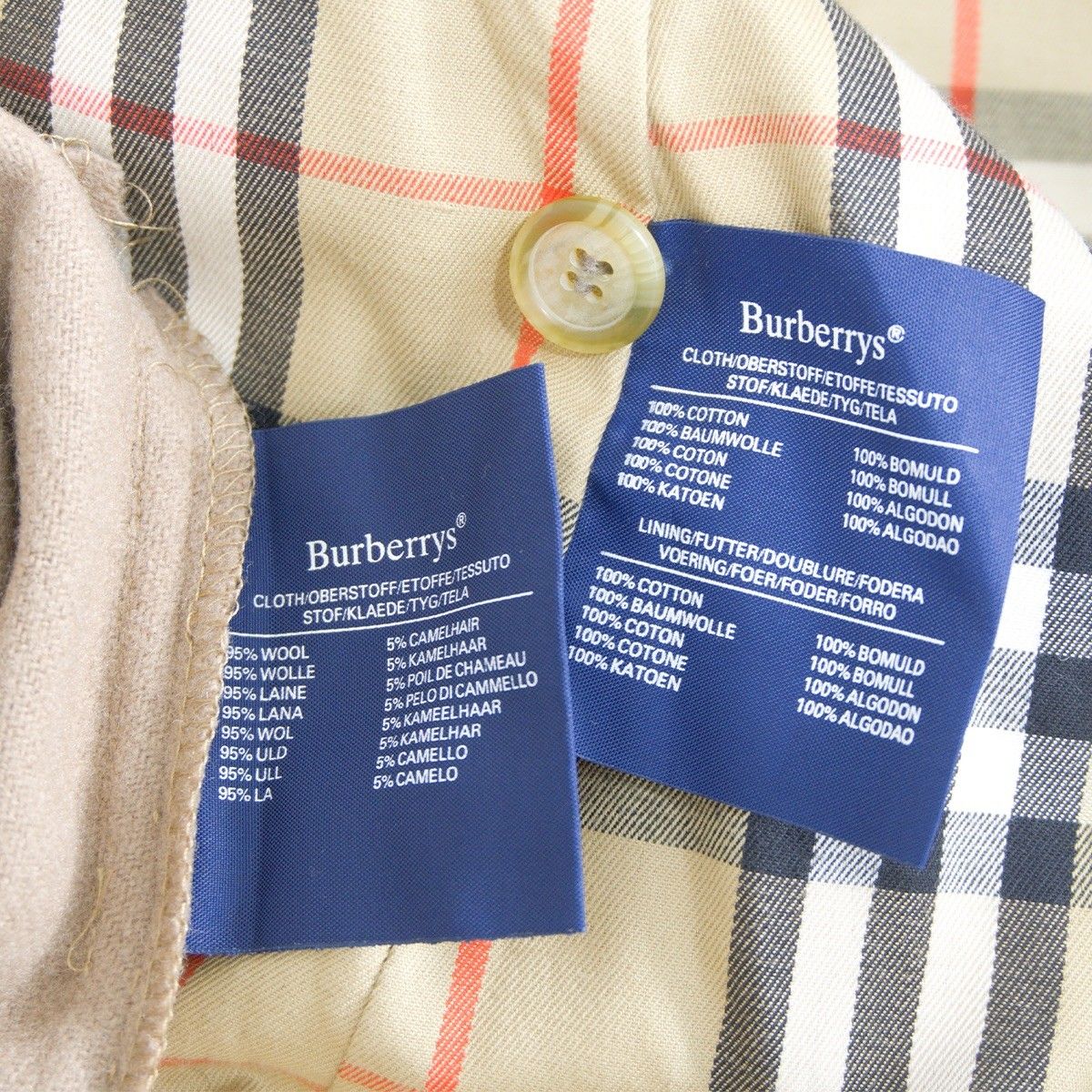 SIZE48/フルセット/一枚袖】 vintage Burberrys【80S~90S C100 SIZE48/フルセット/一枚袖】 vintage Burberrys【80S~90S C100
