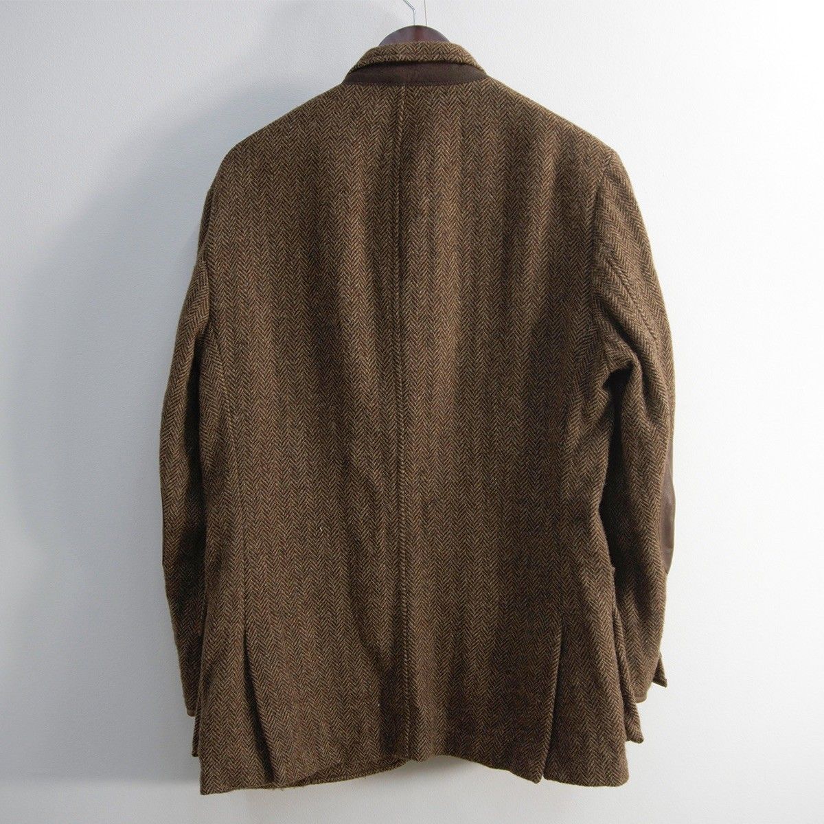 最高級品】POLO RALPH LAUREN【レザーパイピング ツイード エルボー