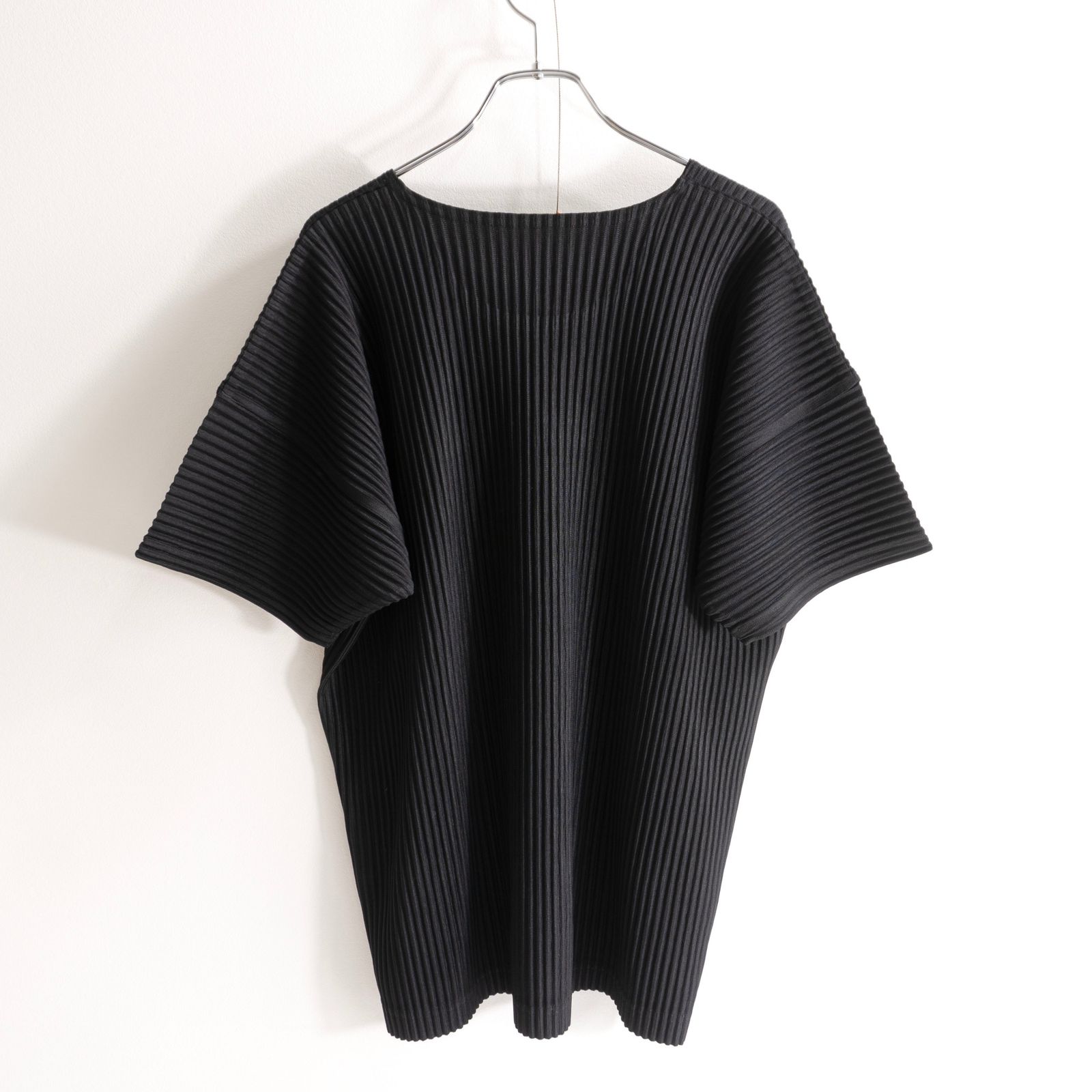 美品】 HOMME PLISSE ISSEY MIYAKE【プリーツ カットソー】4 ブラック