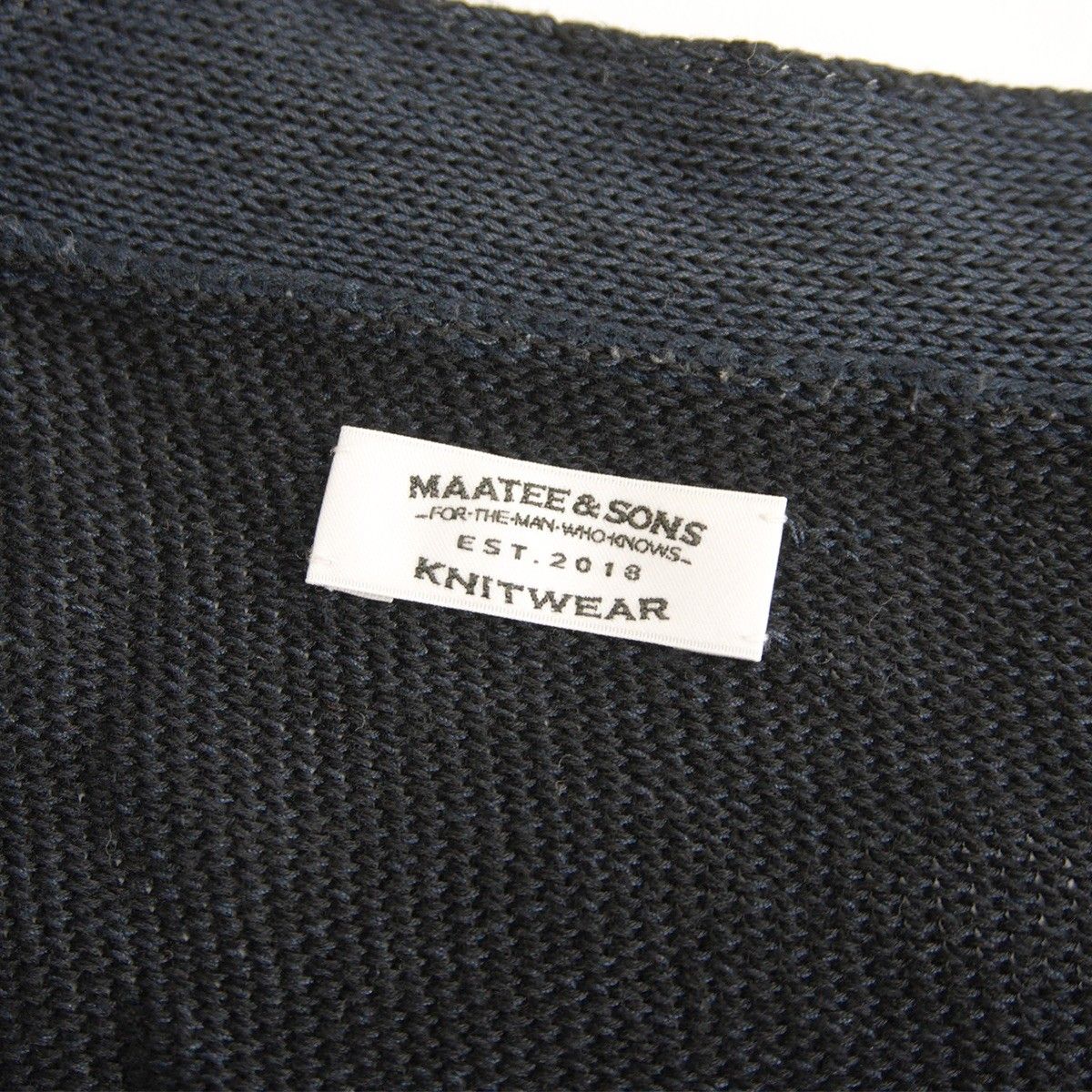 美品】MAATEE&SONS【ひょっとこ N/B カーディガン】2 ネイビー