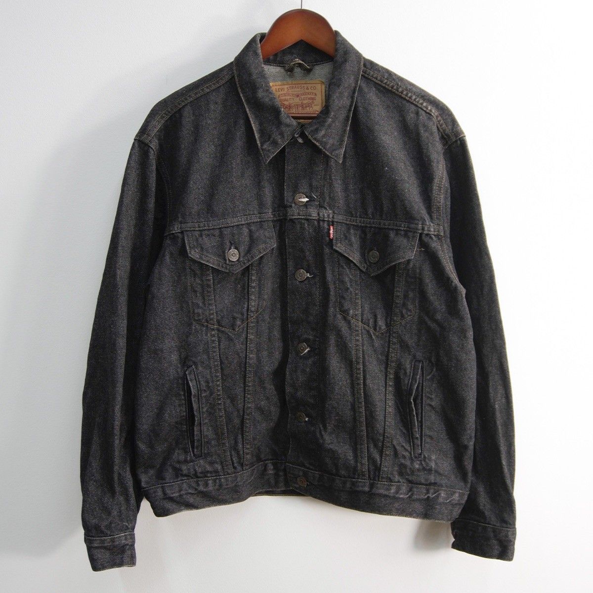 美品】 LEVI'S 【90s 70503 02 ブラックデニムジャケット 】L ビッグ