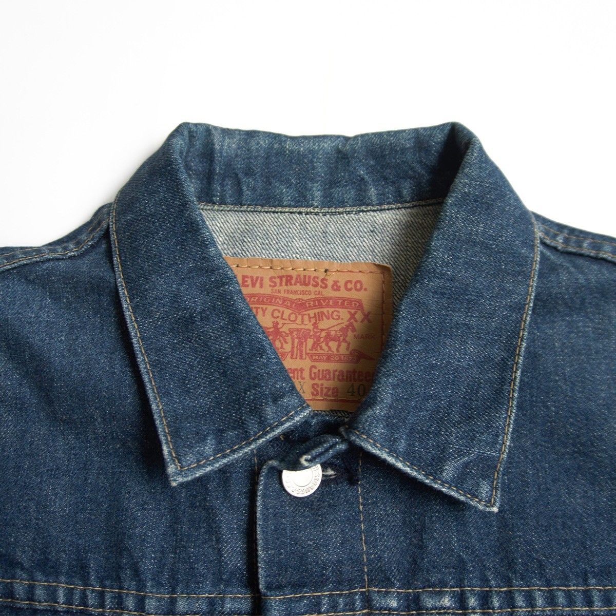 雰囲気抜群/濃紺】 LEVI'S 【 70502XX ビッグE デニムジャケット 】40