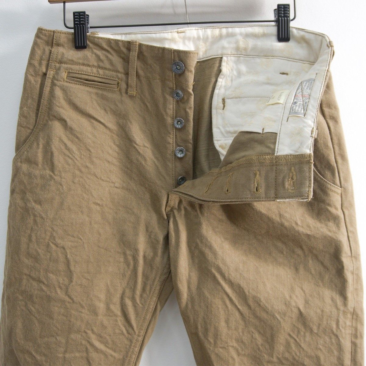 美品/15周年タグ】 SAMURAI JEANS【硫化染め 15oz ヘビーチノパンツ