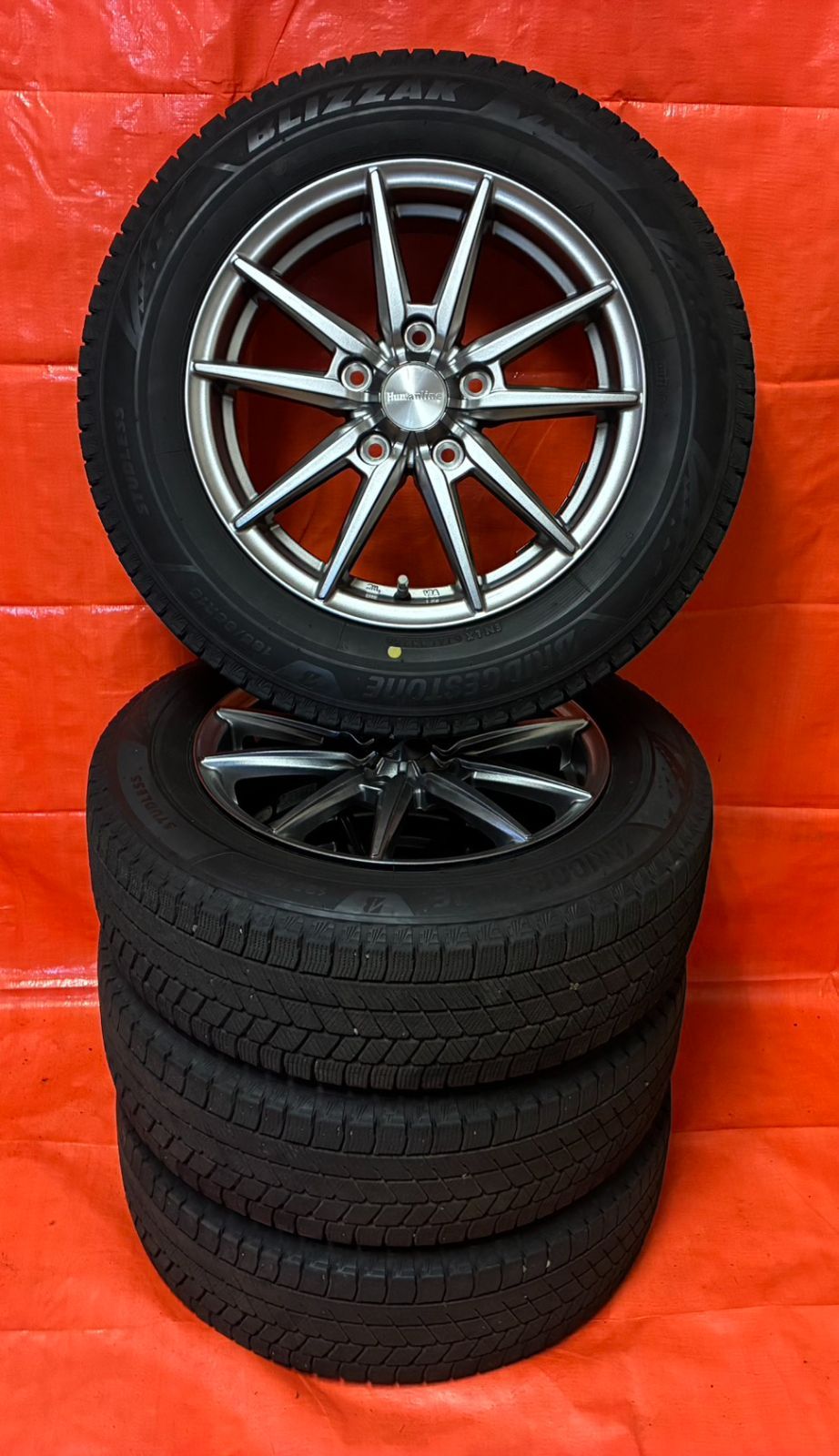 2024年製】ブリヂストン VRX3 185/65R15☆ヒューマンライン 15インチ 5