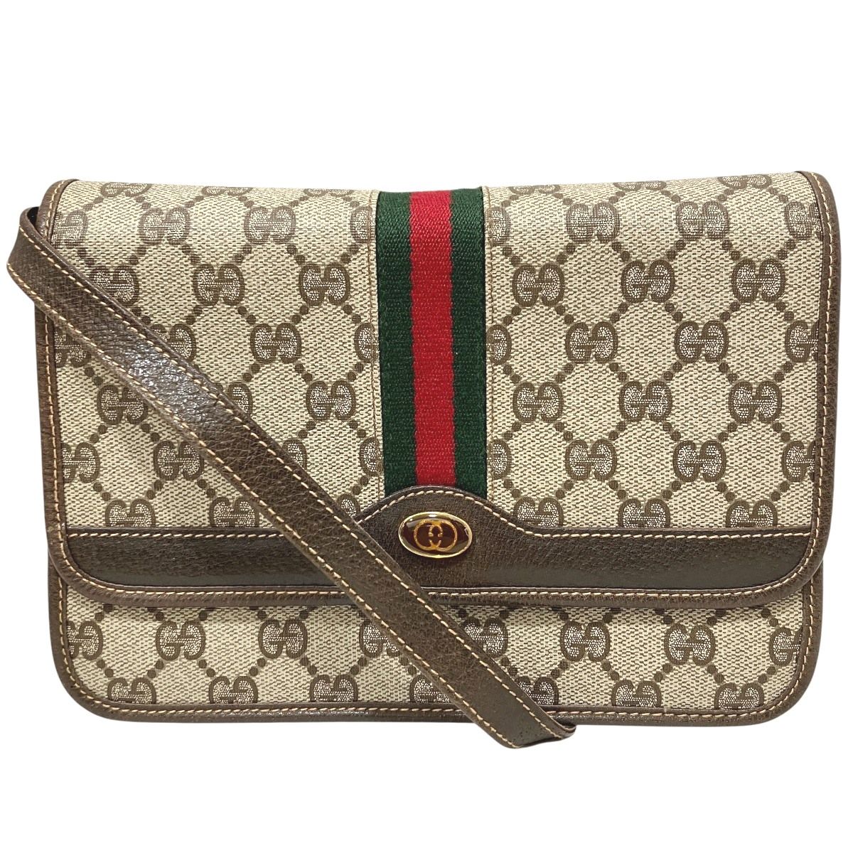 グッチ GUCCI オールドグッチ シェリーライン ショルダーバッグ PVC