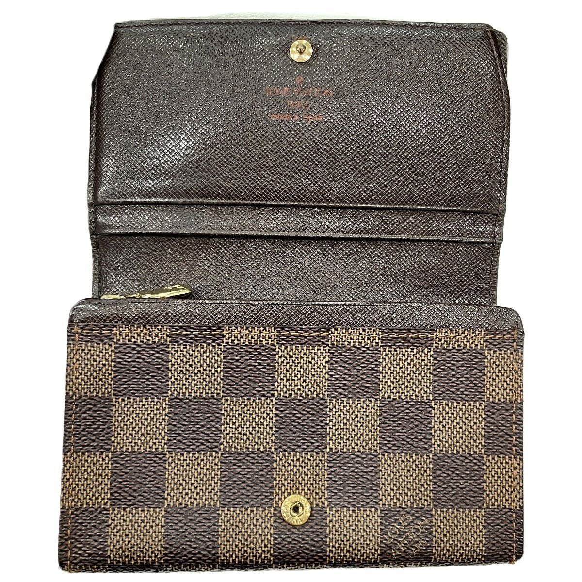 ルイ・ヴィトン LOUIS VUITTON ポルトモネビエトレゾール ダミエ 二