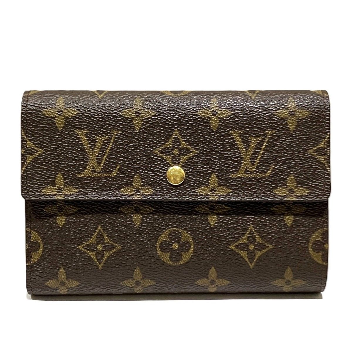 良品 ルイヴィトン ポルトトレゾール エテュイ パピエ モノグラム 折り財布 ルイ・ヴィトン LOUIS VUITTON ポルト トレゾール エテュイ パピエ