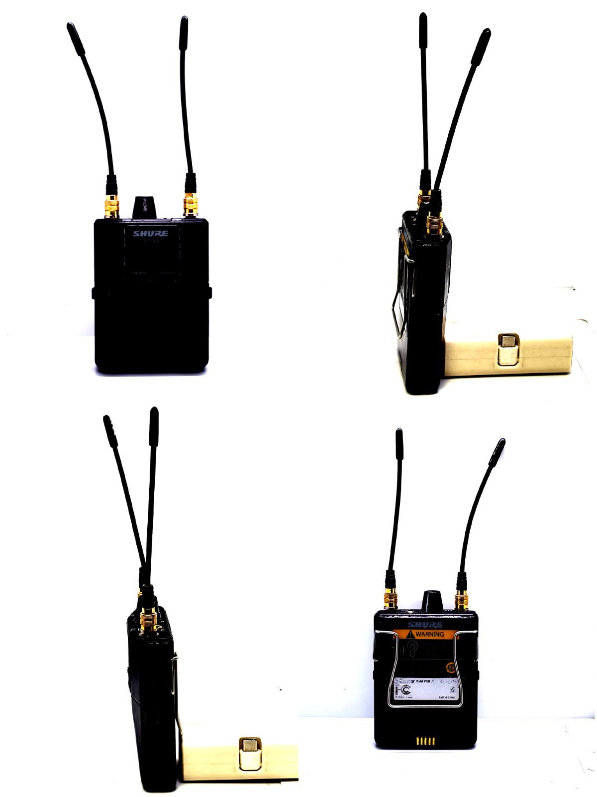 SHURE P10R ワイヤレス ボディパックレシーバー J8 554-626MHz ①