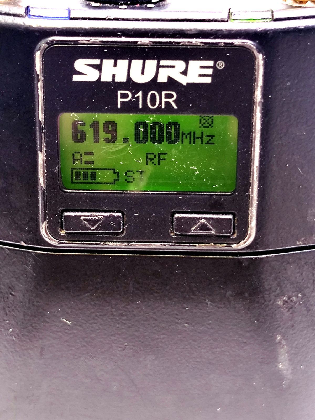 SHURE P10R ワイヤレス ボディパックレシーバー J8 554-626MHz ①