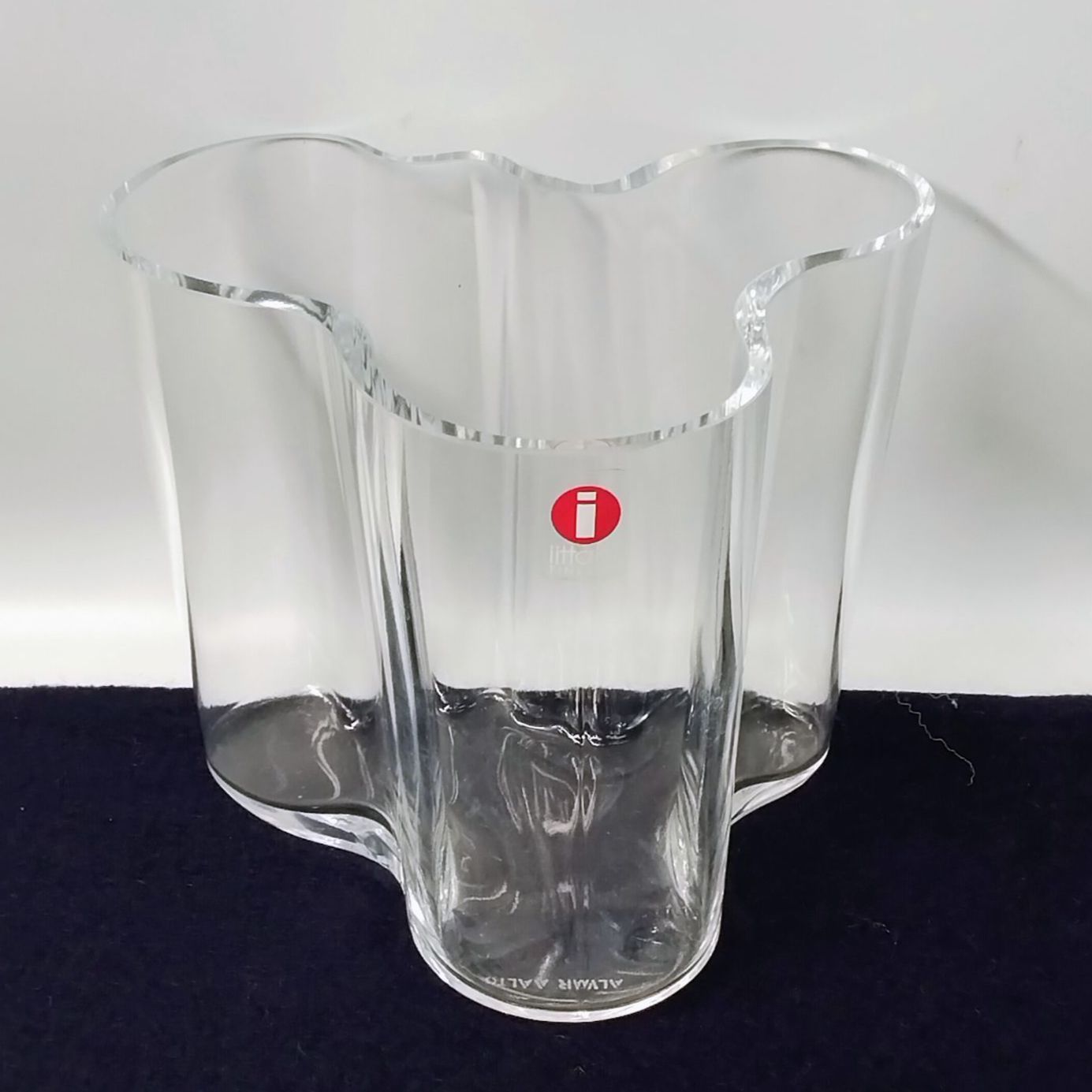 iittala イッタラ アルヴァ・アアルト ベース 95mm クリア 花瓶 《NO