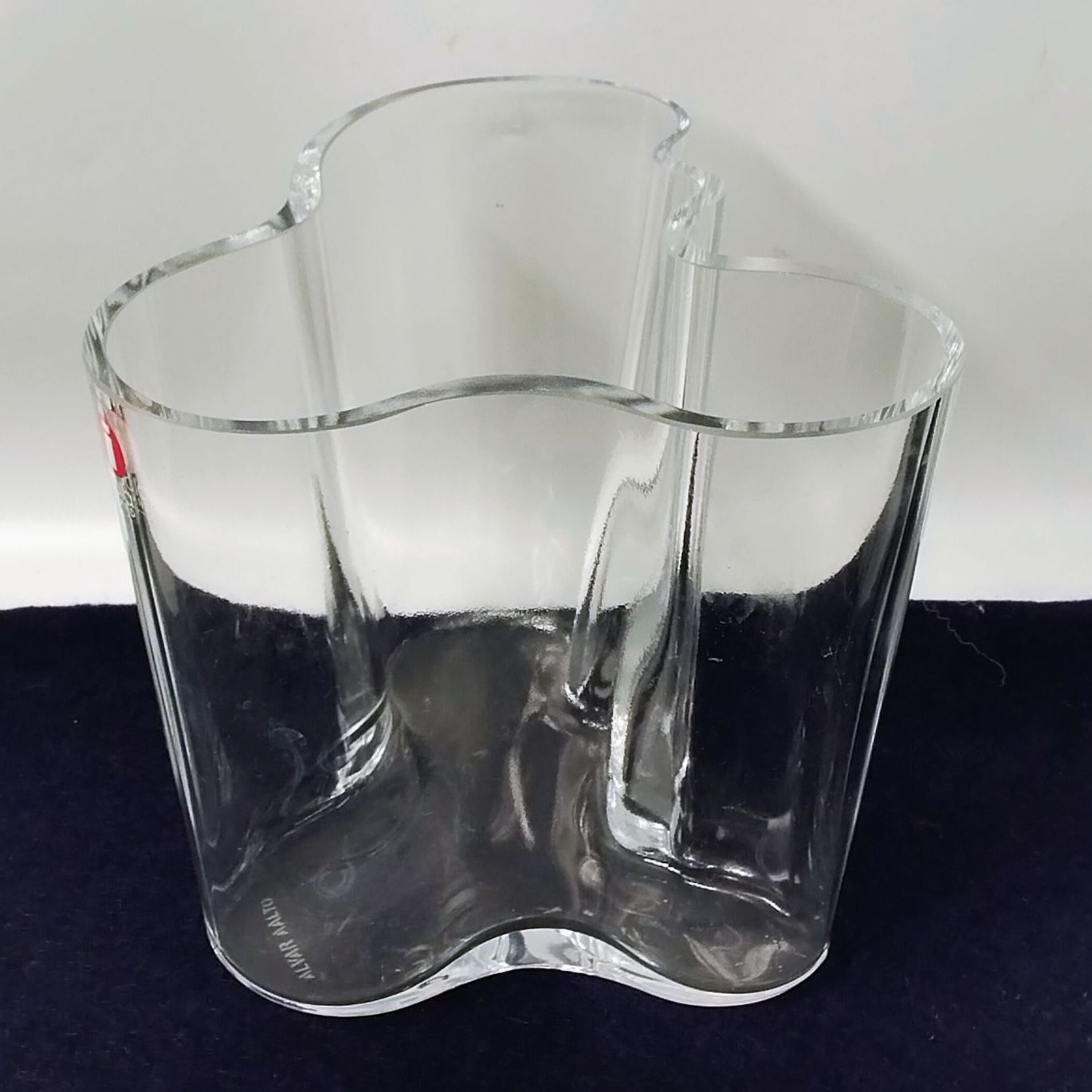 iittala イッタラ アルヴァ・アアルト ベース 95mm クリア 花瓶 《NO