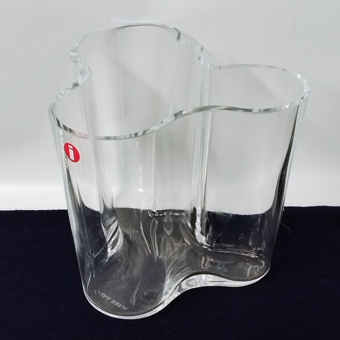 iittala イッタラ アルヴァ・アアルト ベース 95mm クリア 花瓶 《NO