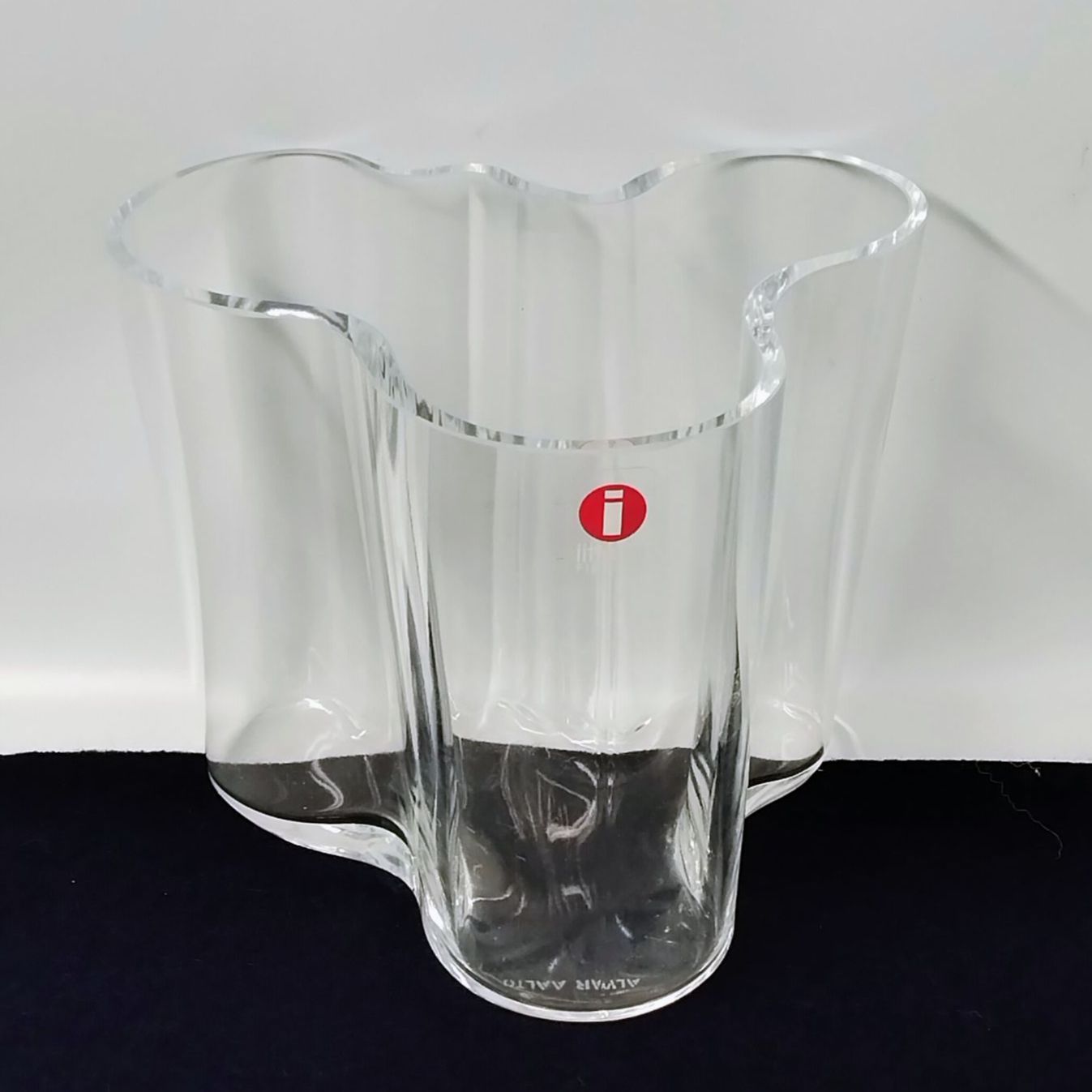 iittala イッタラ アルヴァ・アアルト ベース 95mm クリア 花瓶 《NO