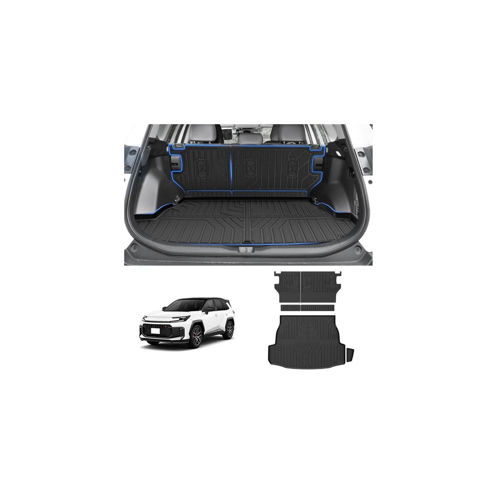 新型 RAV4 60系 ラゲッジマット シートバックマット 3D 防水 トランクマット 2025年12月～ ラヴフォーas eac5bc5b 16,970円