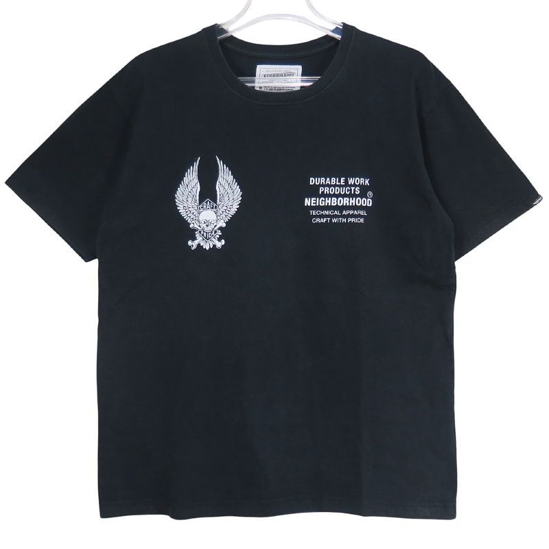 NEIGHBORHOOD DURABLE WORK Mサイズ ネイビー メンズ NEIGHBORHOOD ネイバーフッド DURABLE WORK SKULL&WING TEE デュラブル