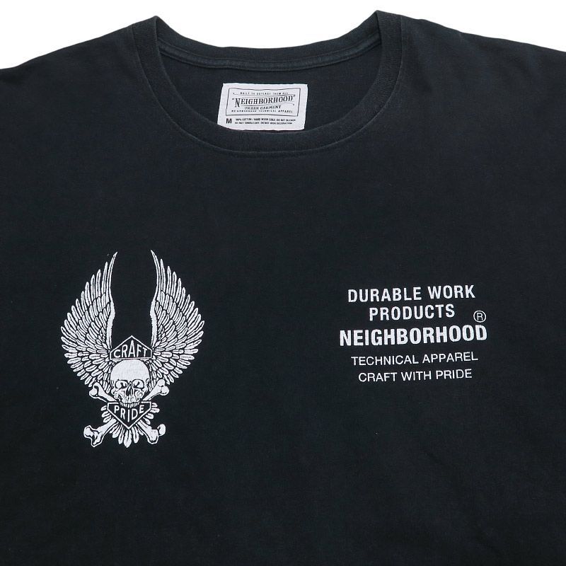 NEIGHBORHOOD ネイバーフッド DURABLE WORK SKULL&WING TEE デュラブル