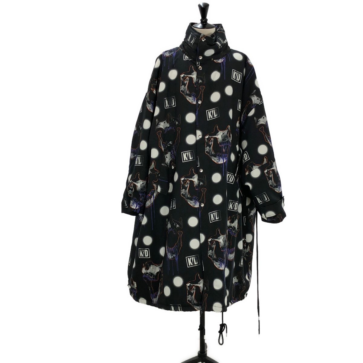 SKULLWORKS スカルプリント モッズコート　黒　美品！ 新品】 KIDILL / キディル | 2023AW | MODS COAT SKULL PRINT PATTERN