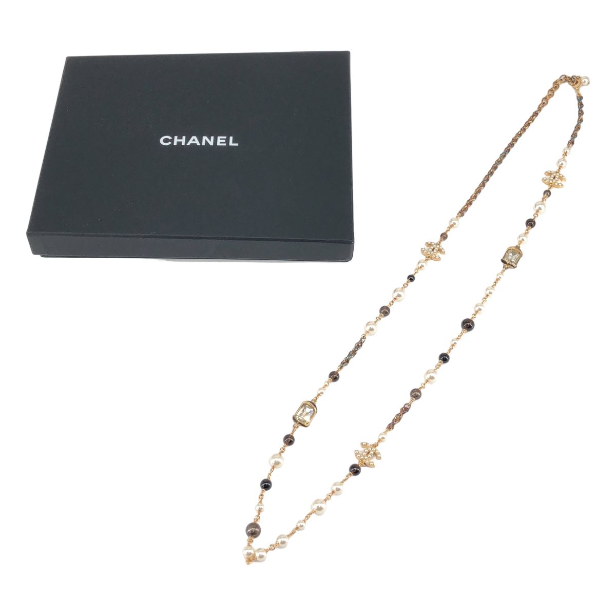 美品】 CHANEL / シャネル | ココマーク パール ロング ネックレス