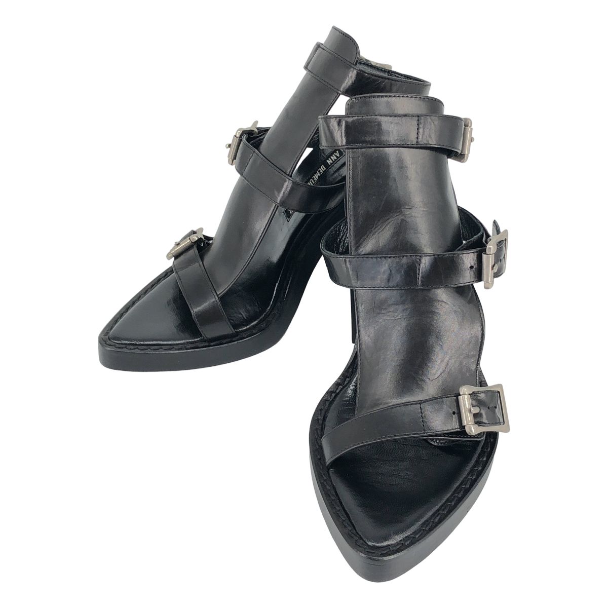 ANN DEMEULEMEESTER / アンドゥムルメステール | レザー サンダル | 36