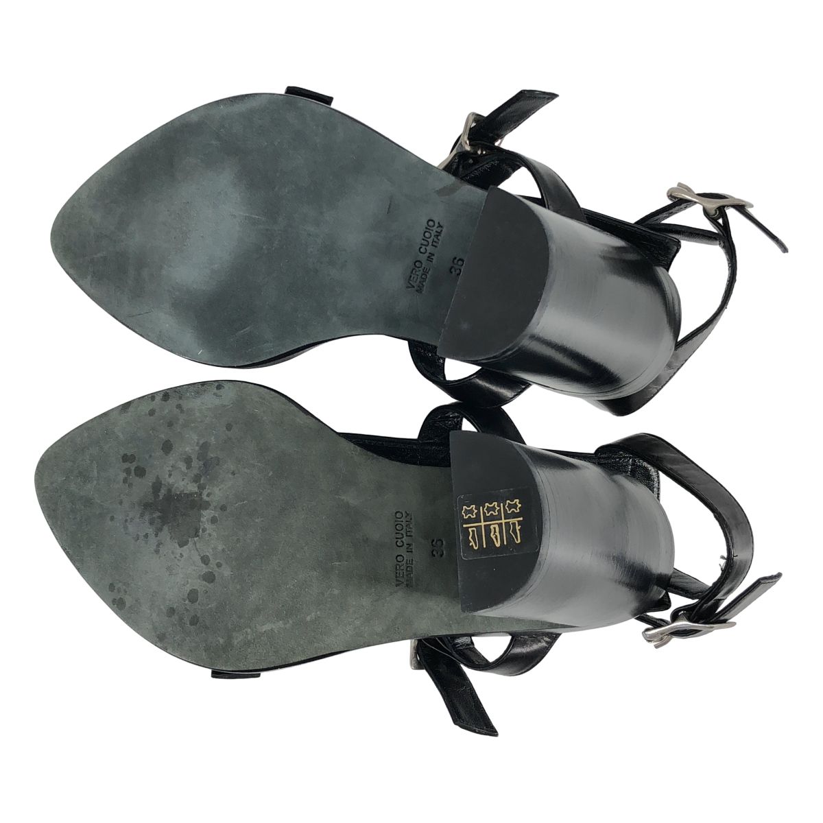 ANN DEMEULEMEESTER / アンドゥムルメステール | レザー サンダル | 36
