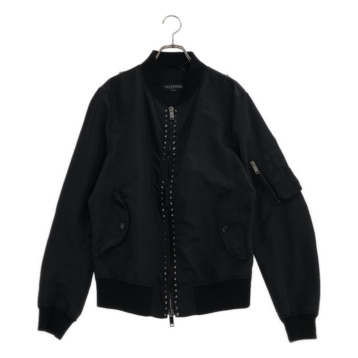 【美品】 VALENTINO / ヴァレンティノ | ロックスタッズ ボンバージャケット | 48 | ブラック | メンズ 29,557円