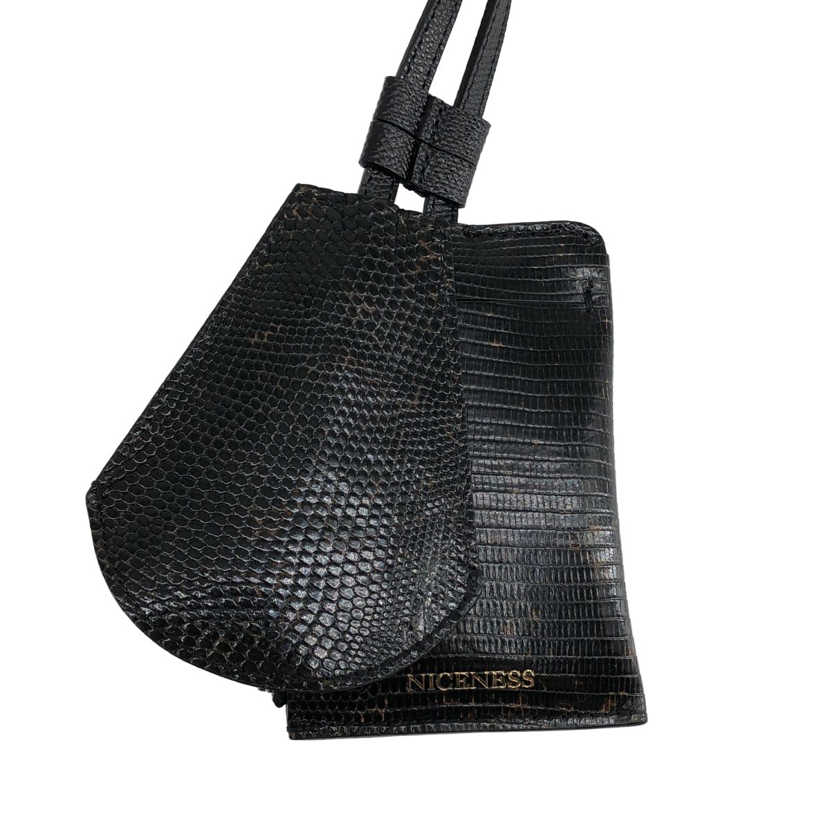 新品】 NICENESS / ナイスネス | SPOOKY リザードレザー キーケース