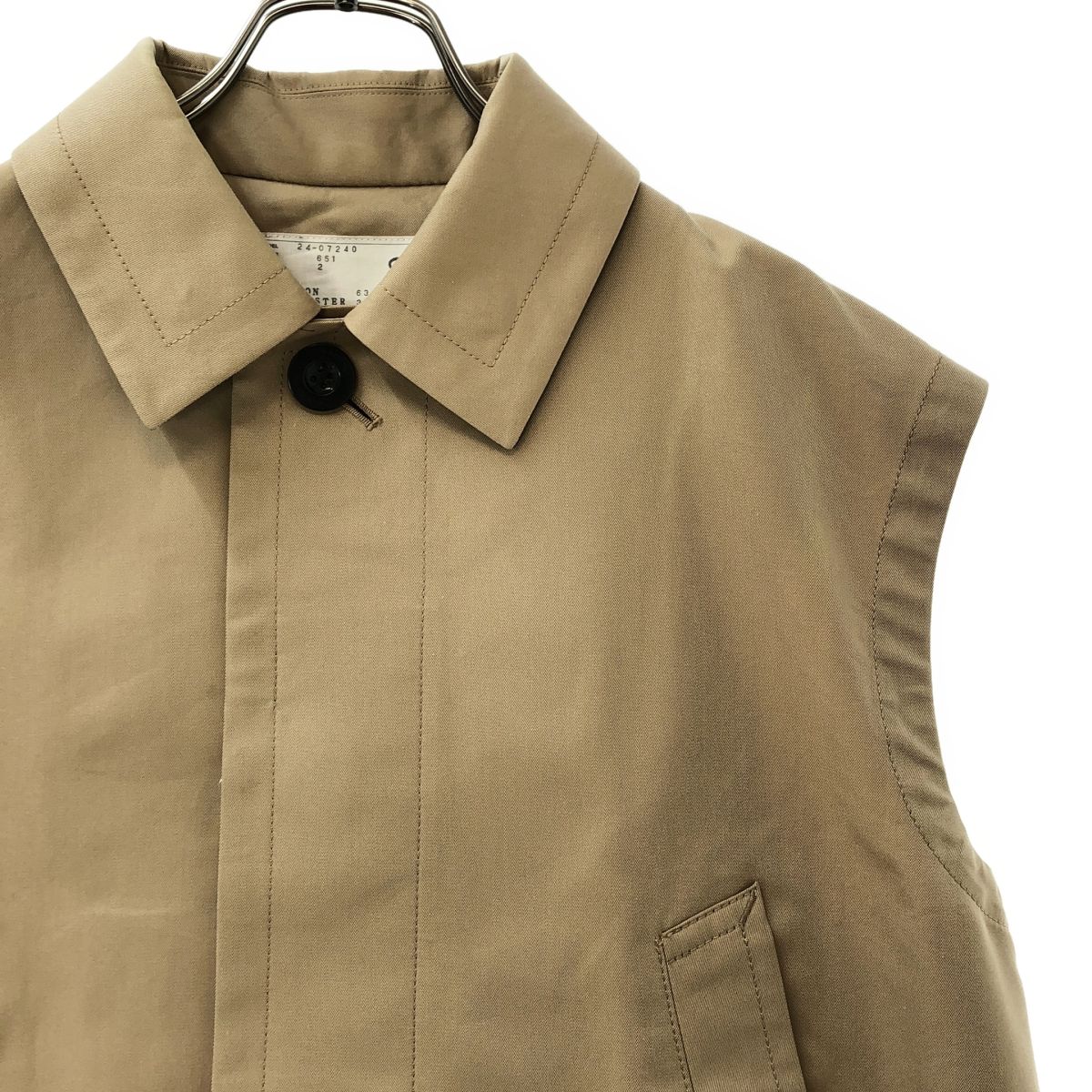 sacai / サカイ | ベスト 24-07240 | 2 | ベージュ | レディース