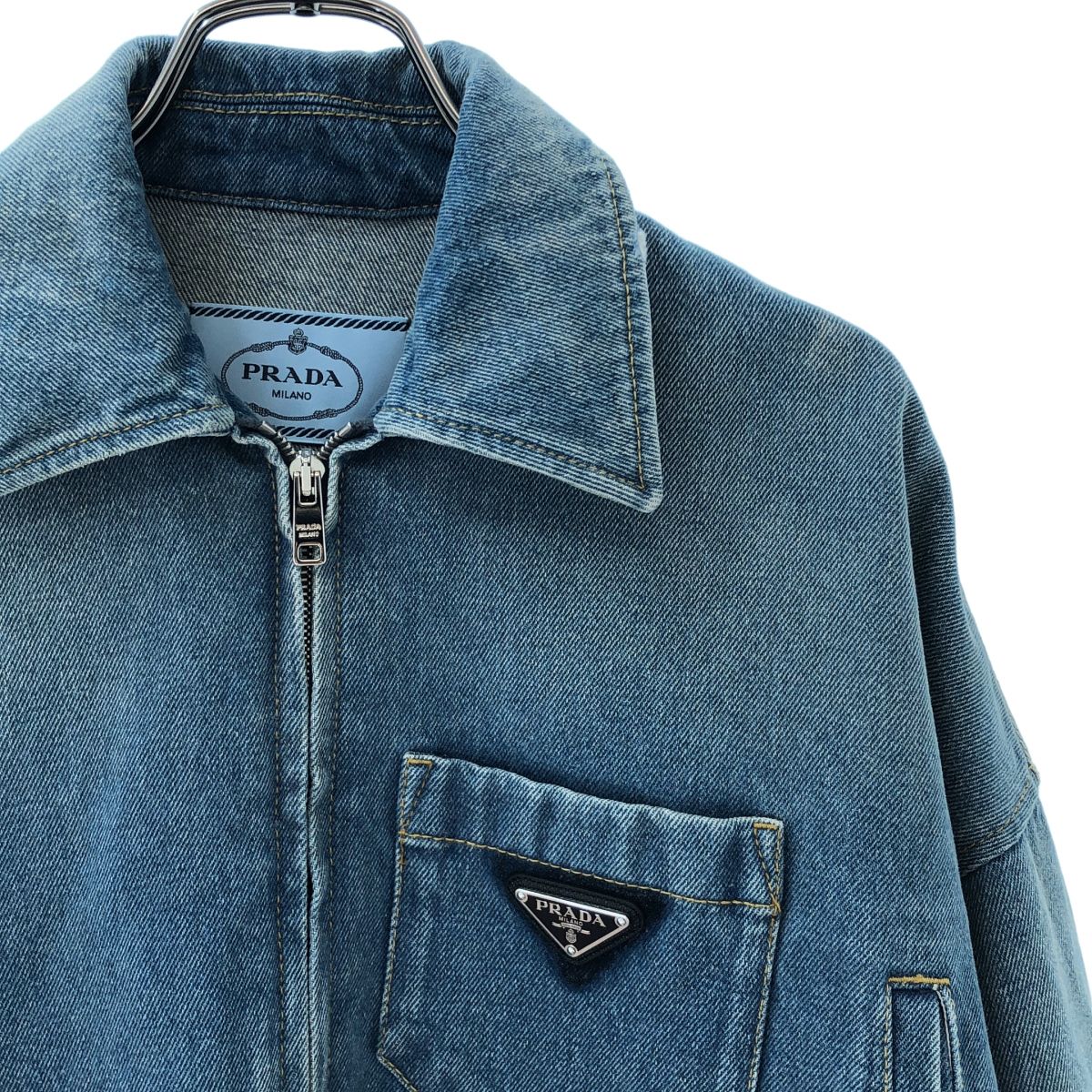 美品】 PRADA / プラダ | オーガニックデニム クロップドジャケット