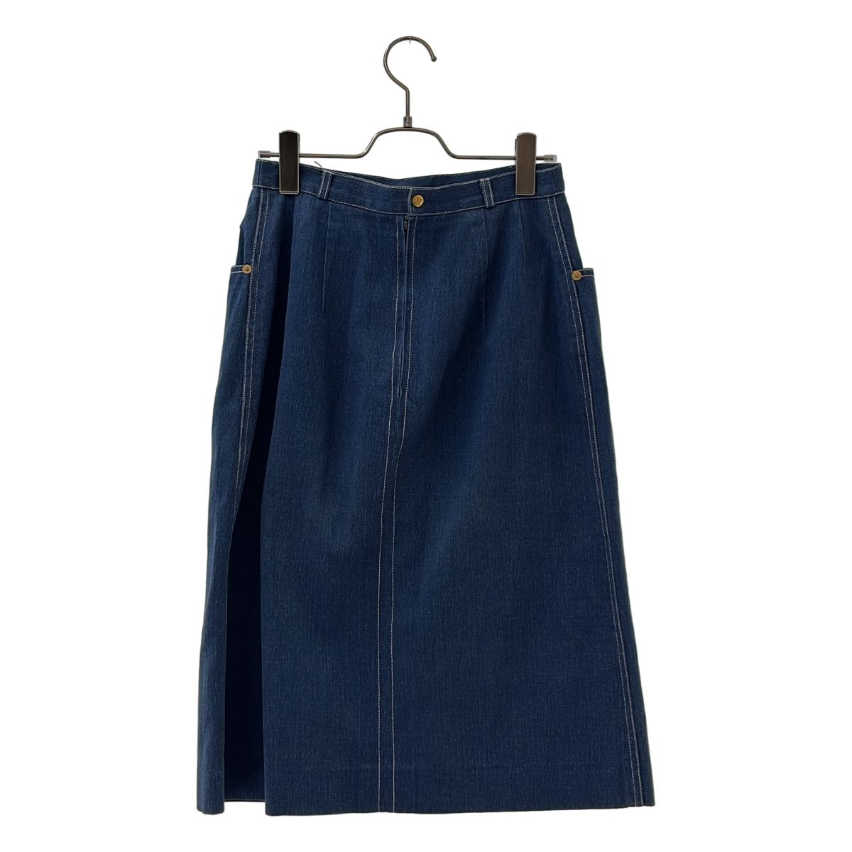 CELINE / セリーヌ | フロントスリット デニムスカート | 42