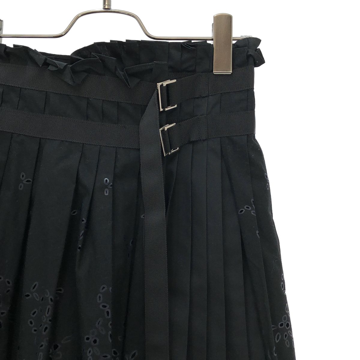 sacai / サカイ | オパール加工 ラッププリーツスカート | 2