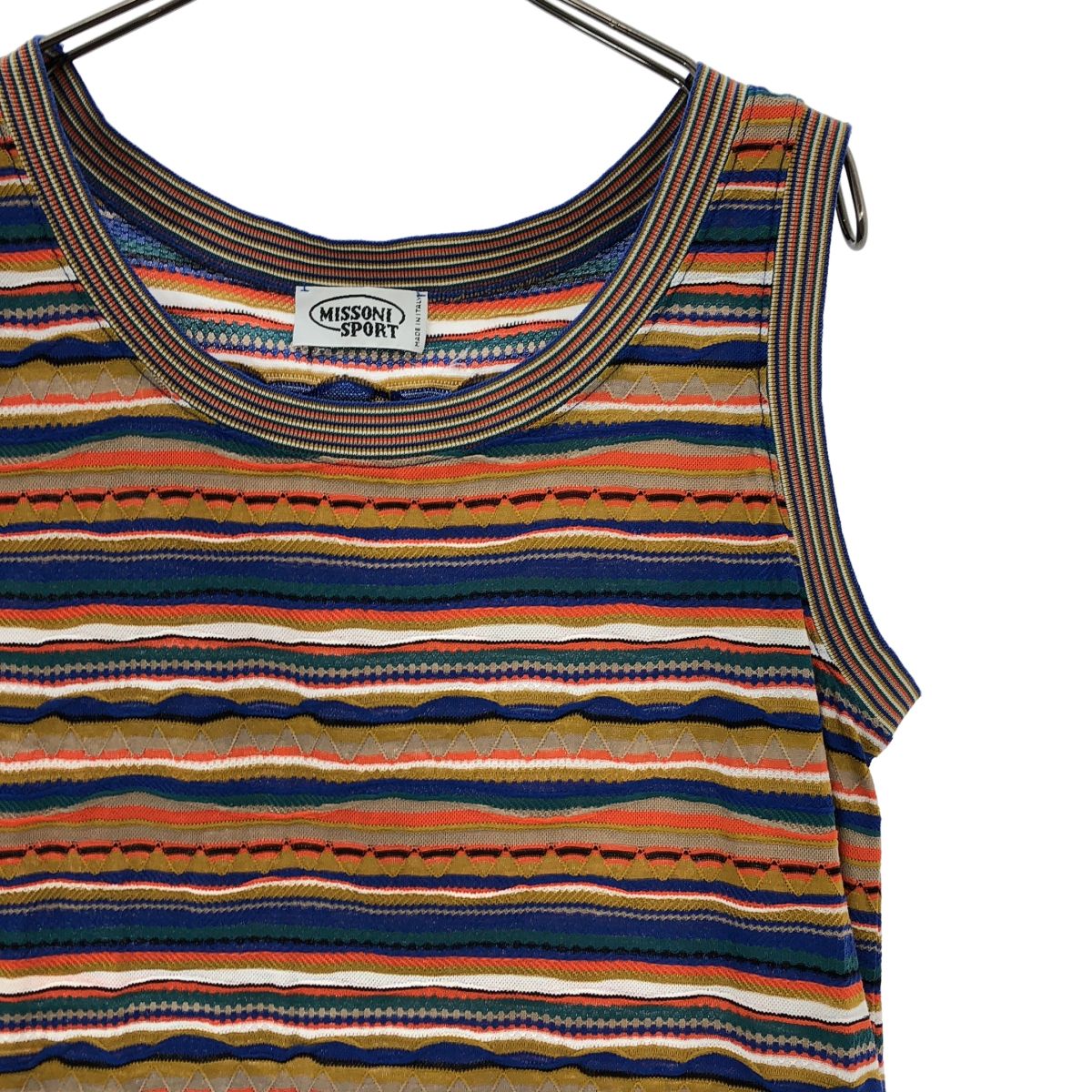 MISSONI / ミッソーニ | コットン マルチボーダー ノースリーブ
